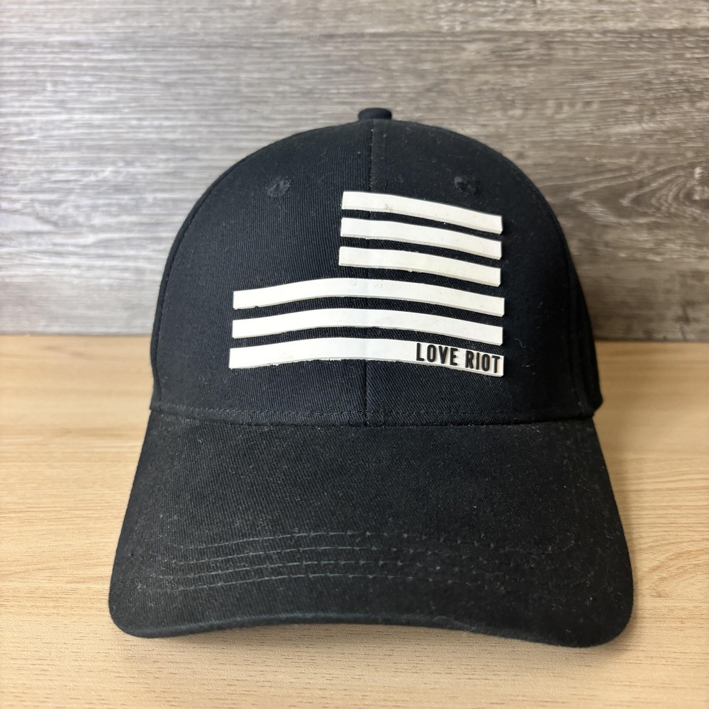 Newsboys Hat Cap Snap Back Black Love Riot Baseball Mens One Size Band Logo